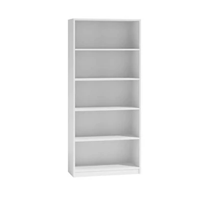 Immagine di ADGO Libreria con scomparti, adatta per documenti, scaffale stretto adatto l’ufficio e tenere in ordine gli oggetti (R60, Bianca)
