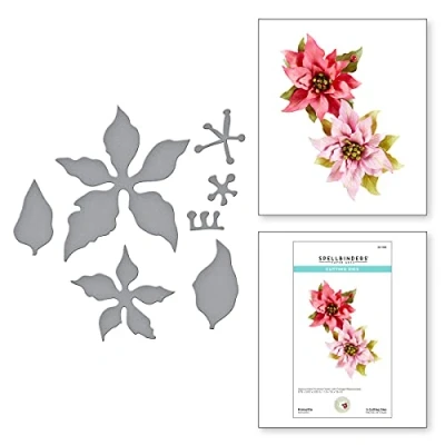 Immagine di Spellbinders Fustelle a forma di Poinsettia, in metallo