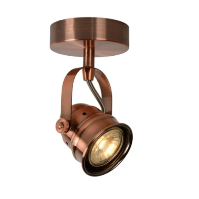 Immagine di Lucide cigal FARETTO DA SOFFITTO Diametro 9 cm LED GU10 2 X 5 W 2700 K rame, Metallo, wattsW 230 voltsV