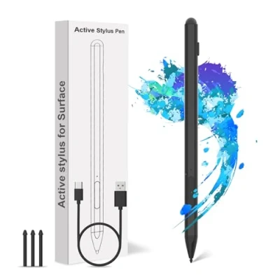 Immagine di Penna Per Microsoft Surface Pro 4/5/6/7/8/9/10/11 Pen Magnetica Go 2/Go 3/Go 4/Book/Laptop/Studio Stilo, Sensibilità alla Pressione 4096, Palm Rejection Tablet
