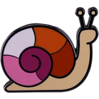 Immagine di spilla smaltata a forma di lumaca arcobaleno, simpatica in stile cartone animato, LGBT, per vestiti, cappelli, zaini, accessori e regali, Metallo