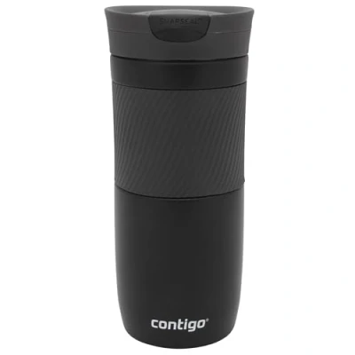 Immagine di Contigo Tazza Termica Byron Snapseal, 470ml, Caffè da Viaggio in Acciaio Inossidabile, Contenitore Termico a Tenuta Stagna, con Coperchio Privo di BPA, Nero Opaco(Matte Black)