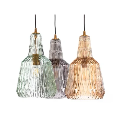 Immagine di Lampada a sospensione Lindby Belarion, multicolore, 3 luci, Ø 55 cm