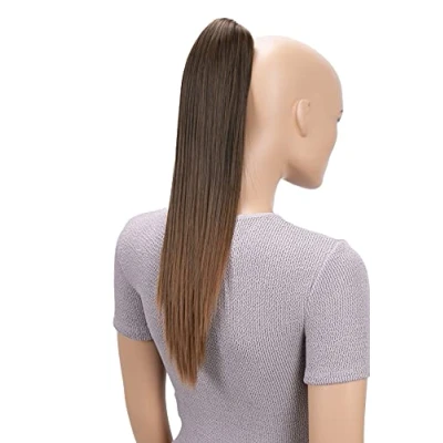 Immagine di CAISHA 40cm Coda Di Cavallo Lily Posticci Per Capelli Con Pinza Extensions Finta Liscio Marrone Mix H59