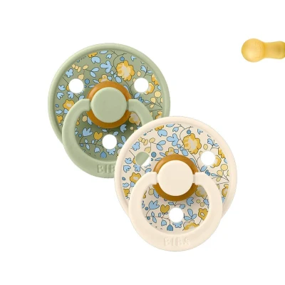 Immagine di 2 Succhietti BIBS Colour Round Liberty Eloise Sage Mix