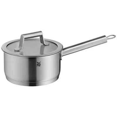 Immagine di WMF Comfort Line Casseruola con manico, 16 cm, senza coperchio, piccola 1,4 l, in acciaio INOX Cromargan opaco, non rivestito, scalabile, impilabile
