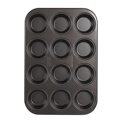 Immagine di Zenker Stampo per muffin 12 pezzi Teglia e cupcake resistente al calore con rivestimento antiaderente, nero