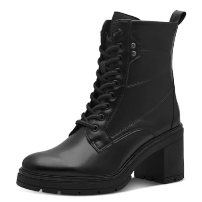 Immagine di MARCO TOZZI Stivaletti da Donna con Lacci 2 25284 43, Stivali alla Moda, Nero, 39 EU