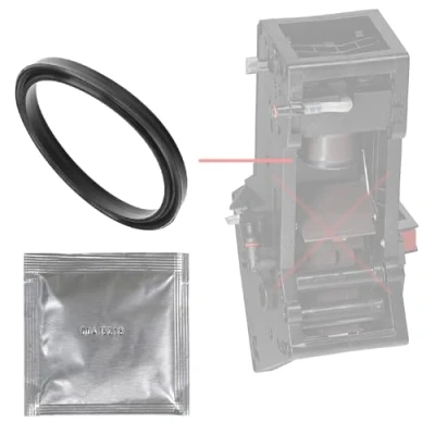 Immagine di SW K Kit di manutenzione O ring guarnizione a labbro + grasso compatibile per AEG Electrolux Melitta Miele CM CVA Siemens Nivona Krups XP gruppo erogazione pistone pressione