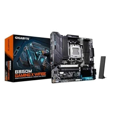 Immagine di GIGABYTE B850M GAMING X WIFI6E Scheda Madre Processori AMD Ryzen Serie 9000, VRM Digitale 10+2+2 fasi, fino a 8200MHz DDR5 (OC), 1xPCIe 5.0 + 4.0 M.2, LAN 2.5, WIFI 6E, USB 3.2 Gen 2.