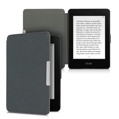 Immagine di kwmobile Cover compatibile con Amazon Kindle Paperwhite Custodia a libro per eReader Copertina protettiva Flip Case Protezione e Book Reader