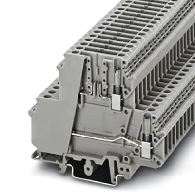 Immagine di Phoenix Contact UKK 5 TG 3007042 Morsetto passante componibile Numero Poli (num): 4 0.2 mm² Grigio 50 pz.
