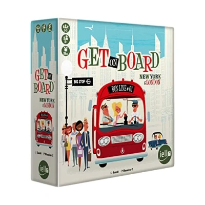 Immagine di IELLO Sali a bordo Gioco da tavolo Età 8+ 2 5 giocatori Tempo di gioco: 30 minuti, multicolore, CSGGETBOARD