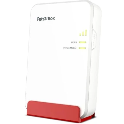 Immagine di AVM FRITZ!Box 6860 5G (router cellulare fino a 1.300 Mbps in 5G/LTE, Wi Fi 6 3.000 Mbit/s, Power over Ethernet (PoE+), alloggiamento resistente alla polvere e agli schizzi, base DECT)