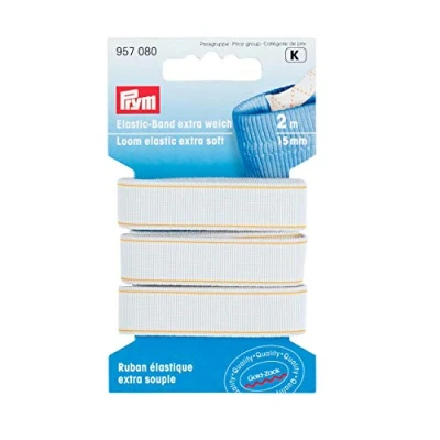 Immagine di Prym Fascia Elastica, Polyester, Bianco, 14.0 x 6.7 1.4 cm