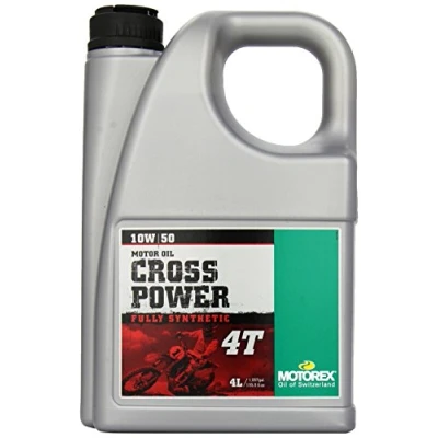 Immagine di Motorex 82.403020 Olio motore Cross Power SAE 10W/50, totalmente sintetico, specifico per moto a 4 tempi, contenitore da l