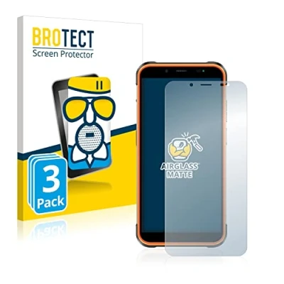 Immagine di brotect Pellicola Vetro Opaca per Ulefone Power Armor 16 Pro (3 Pezzi) Protezione Schermo [Anti Riflesso, Durezza 9H]