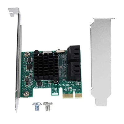 Immagine di Adattatore da PCIE a SATA, scheda di espansione SATA 3.0, controller 3.0 4 porte 6G, con interfaccia SATA3.0