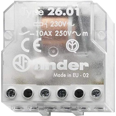 Immagine di RELE&#039; 12V AD IMPULSI INTERRUTTORE FINDER TYPE 26.01.8.012