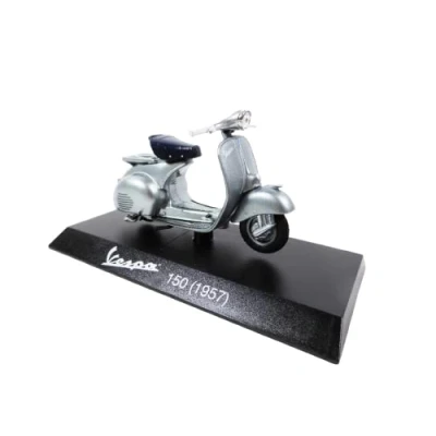 Immagine di OPO 10 Collezione Scooter in Miniatura 1/18 Compatibile con Piaggio Vespa 150 Grigio 1957 Ves0043