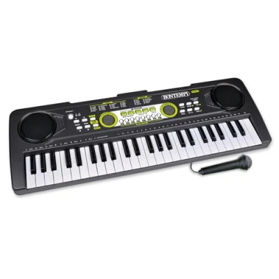 Immagine di Bontempi HarmonyKeys Tastiera Digitale con Microfono, 49 Tasti, 53,4x19,1x5,9 cm