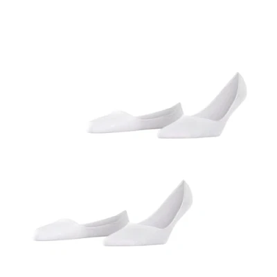 Immagine di ESPRIT Cotton Invisible 2 Pack W IN sottili invisibili tinta unita confezione di paia, Calzini fantasmini Donna, Bianco (White 2000), 35 38