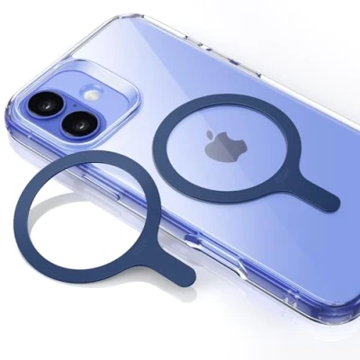 Immagine di ESR HaloLock Anello Universale 360, Kit di conversione a MagSafe, in metallo compatibile con iPhone 14/14 Plus/14 Pro/14 Pro Max e serie 13/12/11/X, Galaxy S22/S21/20 ecc, 2 Pezzi, Blu