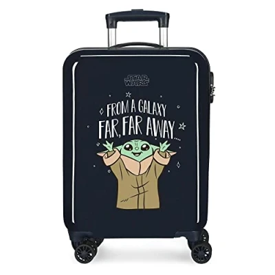 Immagine di Star Wars The Child Far Way, Maleta Cabina, ABS Rigido Chiusura a Combinazione Laterale 34L 2 kg, 4 Doppie Ruote, Nero (Far Away)
