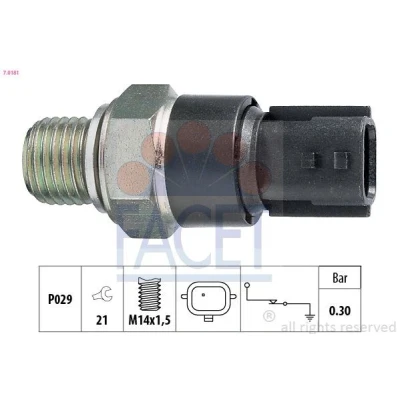 Immagine di FACET 7.0181 Bulbo Pressione Olio M14x1,5 0,3bar Made in Italy OE Equivalent RENAULT: CLIO 2