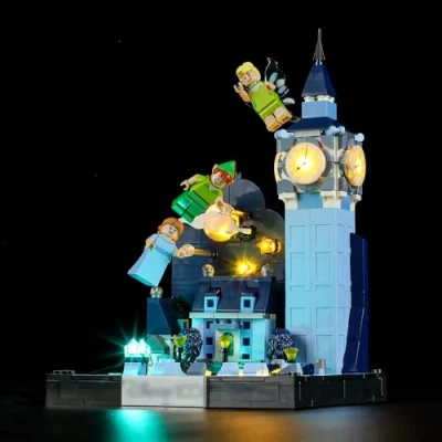 Immagine di YEABRICKS Luce LED per Lego 43232 Disney Peter Pan e Wendy&#039;s Flight Over London Building Blocks Model (Lego Set non incluso)