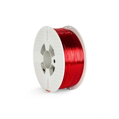 Immagine di Verbatim 55054 Filament Filamento per stampante 3D PETG 1.75 mm 1 kg Rosso (trasparente) pz.