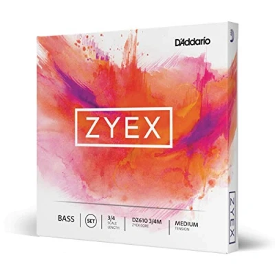 Immagine di Set di Corde d&#039;Addario Zyex per Contrabbasso, Scala 3/4, Tensione Media