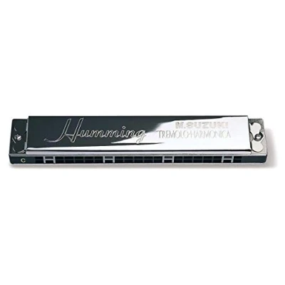 Immagine di Suzuki 21 buche Tremolo Harmonica Humming SU 21HM chiave di C # Argento