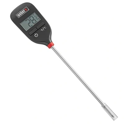 Immagine di Weber Termometro da tasca digitale, con visualizzazione istantanea, per misurazioni precise del cibo sulla superficie di cottura, indicazione della temperatura in Celsius o Fahrenheit 6750