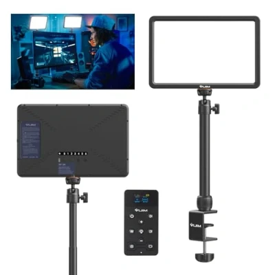 Immagine di ULANZI K20 Key Light lampada video LED con telecomando, pannello da studio professionale 600 lumen e 10 W, 11&quot; a intensità variabile 2500K 9000K, per Youtube/Live Streaming