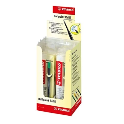 Immagine di Cartuccia Refill per Penna a sfera STABILO Tratto M (0,5 mm) Confezione da 10 colore Verde
