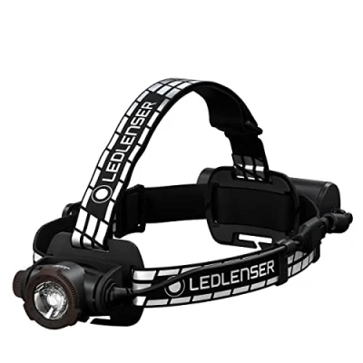 Immagine di Ledlenser H7R Signature Premium Torcia frontale LED, ricaricabile, impermeabile IP67, 1200 lumen, Bluetooth, dimmerabile, portata luminosa 260m, cavo di ricaricamagnetico USB