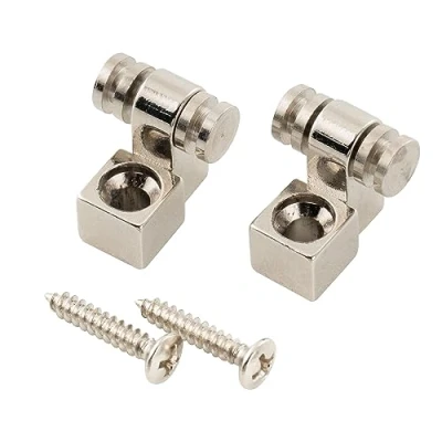 Immagine di Musiclily Pro Acero Abbassacorde Rullo String Guides Trees per Chitarra Elettrica tipo Strat/Tele, Nickel (10 Pezzi)