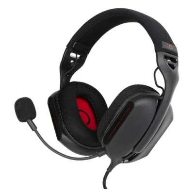 Immagine di Konix Cuffie gaming con Cavo Skylite ultraleggeri per Nintendo Switch, Switch Lite e OLED Microfono da 1,5 m Jack 3,5 mm Nero