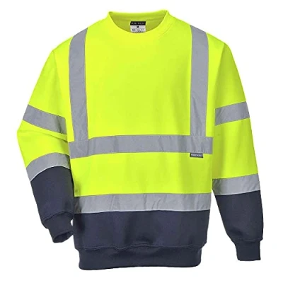 Immagine di Portwest B306 Felpa Bicolore Hi Vis, Giallo/Navy, 4XL