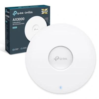 Immagine di TP Link Omada EAP650 V1 Radio access point Wi Fi 6 2.4 GHz, 5 GHz DC power cloud managed wall / ceiling moun