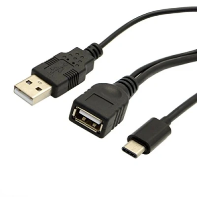 Immagine di Jser USB C tipo 3.1 A 2.0 femmina OTG dati cavo con adattatore per telefono cellulare &amp; New MacBook Pro