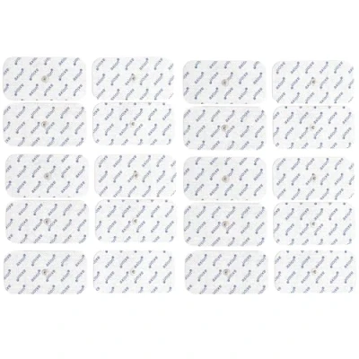 Immagine di axion Set di 20 elettrodi Pads 10x5 cm compatibili con Beurer e Sanitas elettrostimolatori attacco a bottone da 3,5 mm