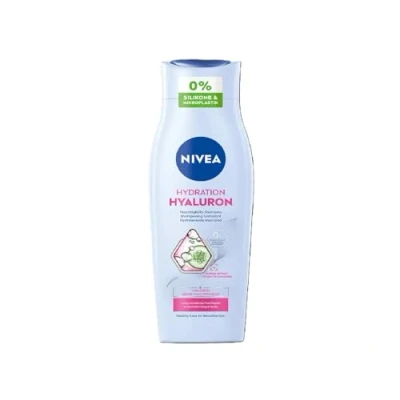 Immagine di NIVEA Idration Hyaluron shampoo idratante per capelli secchi con acido ialuronico, vegano, senza siliconi, una lucentezza naturale (250 ml)