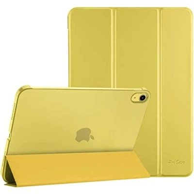Immagine di ProCase Cover iPad 10 Generazione 10,9 Pollici 2022, Custodia [A2696 A2757 A2777] Sottile Leggera Auto Sveglia/Sonno Giallo