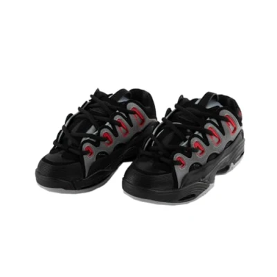 Immagine di Osiris Scarpe da skate uomo D3 2001, Nero/Grigio chiaro/Rosso, 47 EU