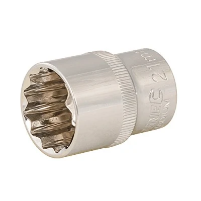 Immagine di Silverline Tools 501751 Presa 1/2 drive 12PT Metric, argento, 21 mm, set di 12