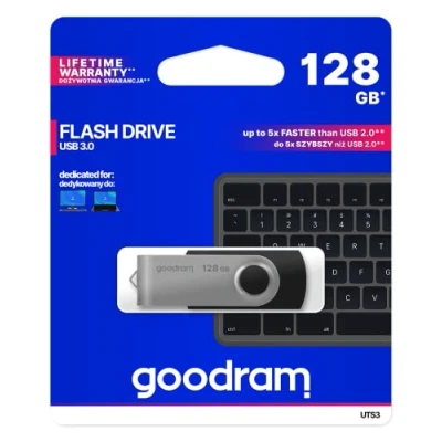 Immagine di Goodram UTS3 1280K0R11 MEMORIA USB, Nero, 1
