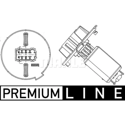 Immagine di MAHLE ORIGINAL ABR 57 000P Resistenza, Ventilatore abitacolo CITROËN: C3 II, DS3 Hatchback