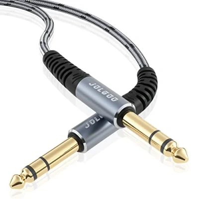 Immagine di JOLGOO cavo audio 1/4 TRS, di interconnessione bilanciato TRS da 1/4&quot; 6,35 mm a 1 metro
